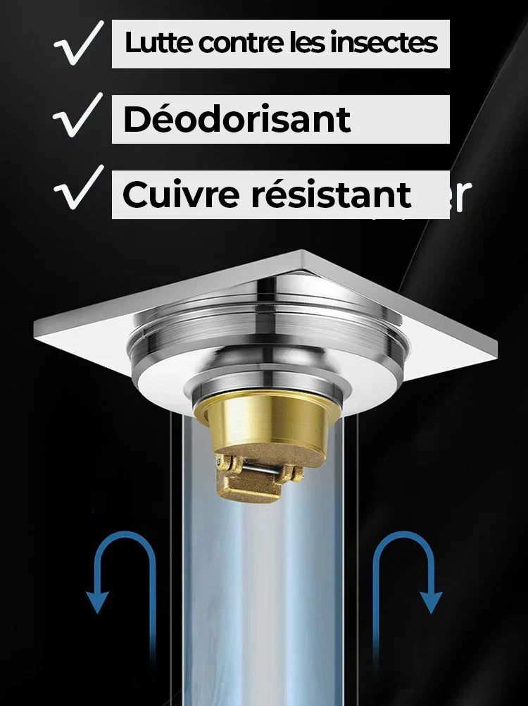 VALVE INOX ANTI ODEUR l Fini Les Mauvaises Odeurs Dans Votre Douche & Cuisine.