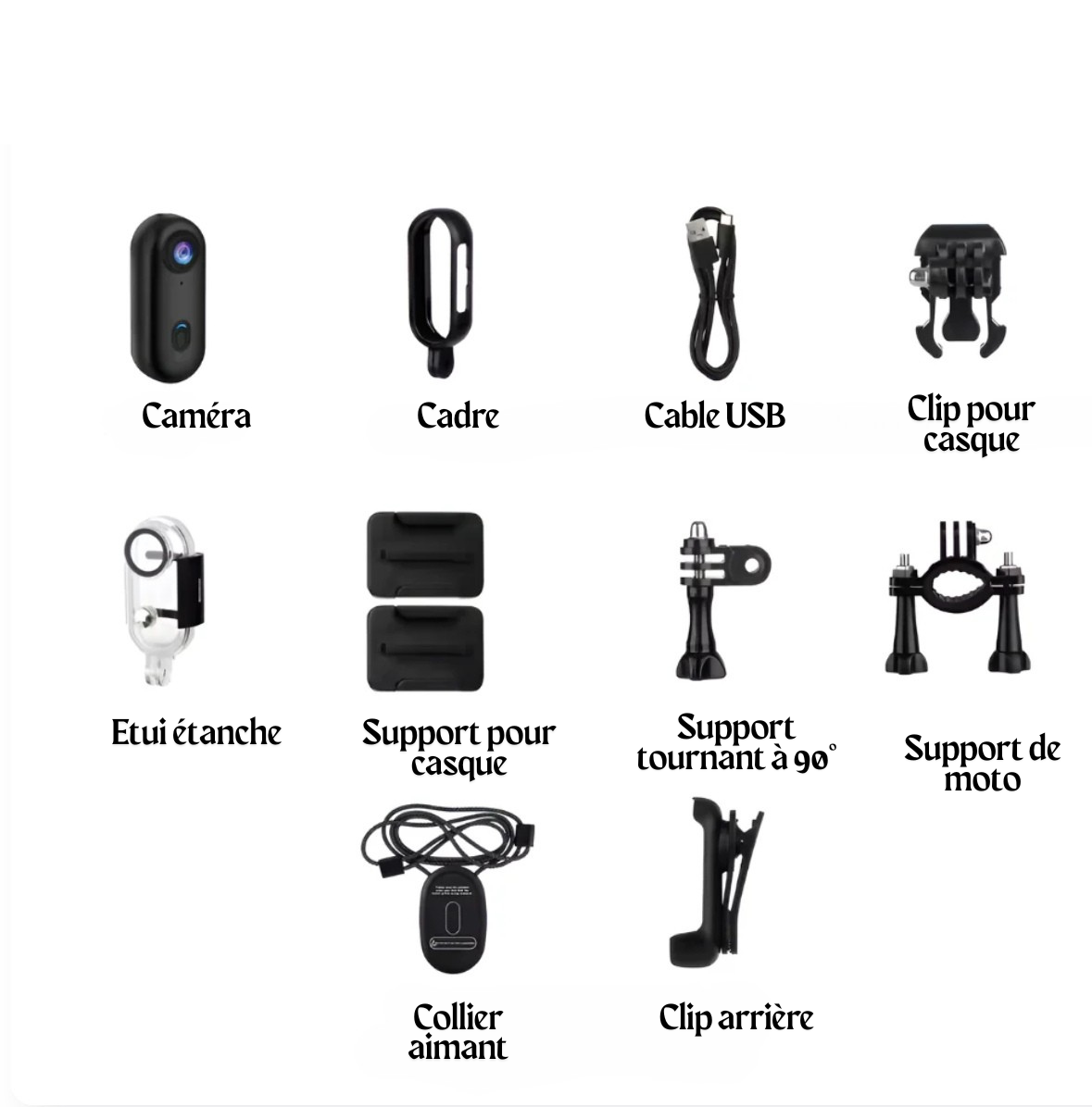 SNAPCAM® - Caméra d'Action Magnétique 4K