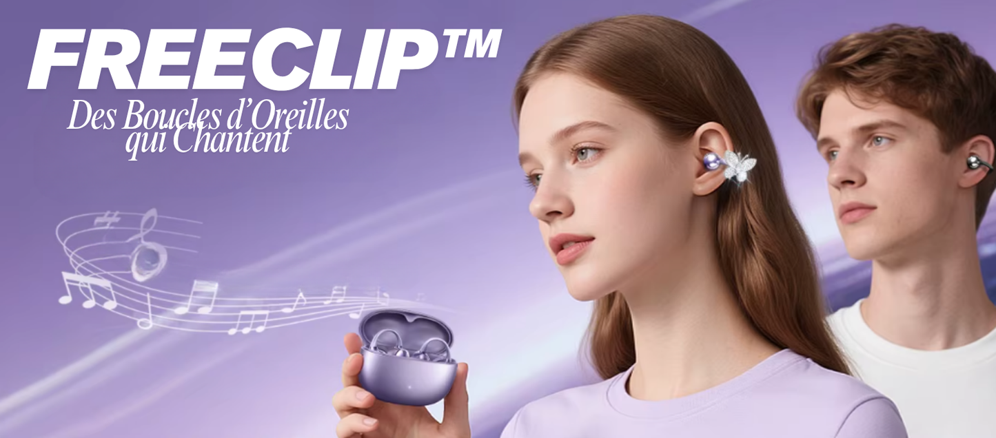FreeClip™: Les Boucles d'Oreilles qui Chantent