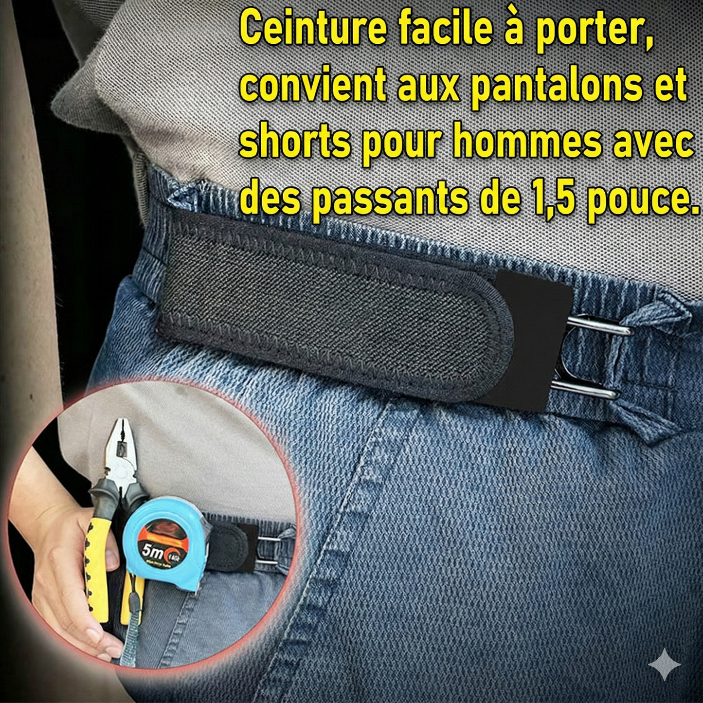 HBelt® : Ceinture Élastique Sans Boucle Pour Hommes & Femmes