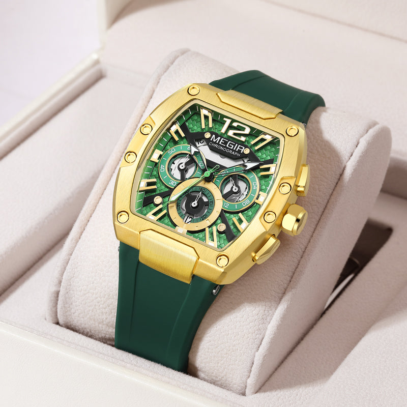 Montre MEGIR® Chronographe Luxe — Design Premium Inspiré Richard Mills, Élégance Et Puissance AU Poignet.