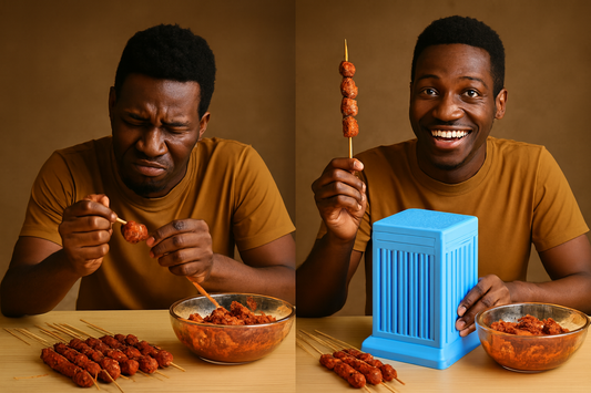 BBQMaker™ – L’outil Ultime pour Préparer 49 Brochettes en Quelques Secondes