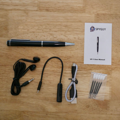 Stylo Enregistreur Vocal Activé par Voix 25 Heures